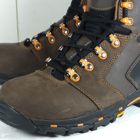 Danner Men’s Vicious 4.5” US8,5D Gore-Tex Brown Leather Plain Toe Work Boots - Picture 14 of 16